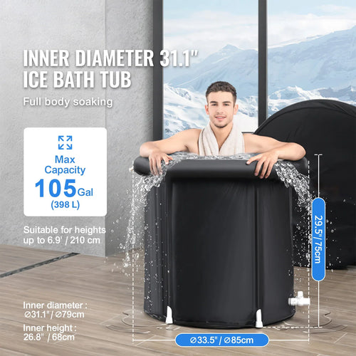 Bassin de Bain Froid Portable
